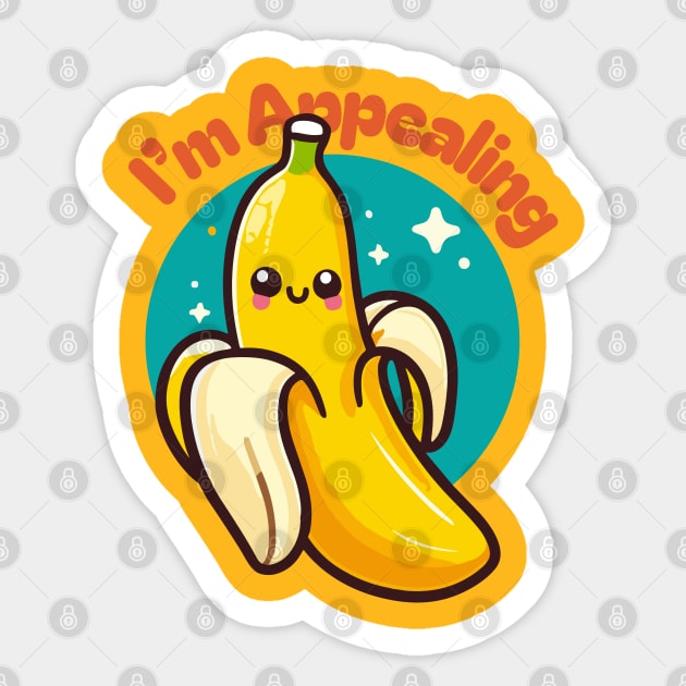 The Punny Prince: His Potassium Jokes are Im-peel-cable Sticker by Abystoic